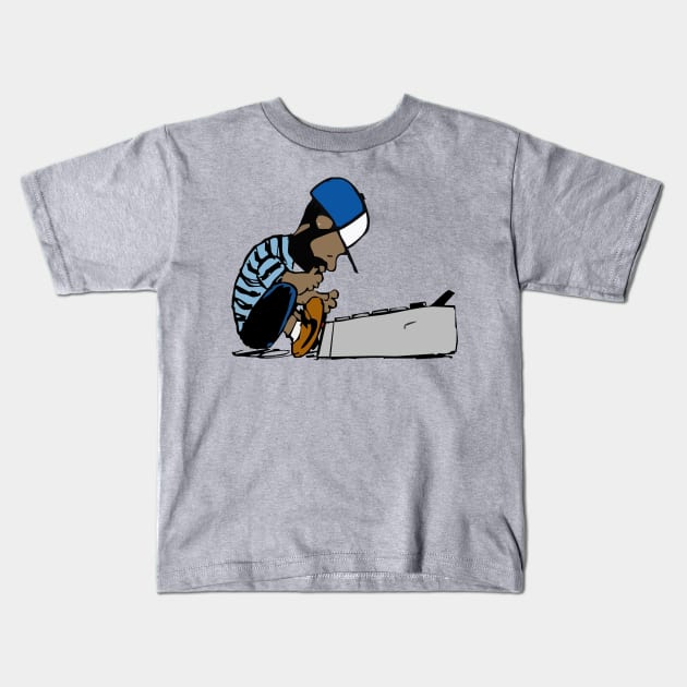 J dilla Kids T-Shirt by The Lisa Arts